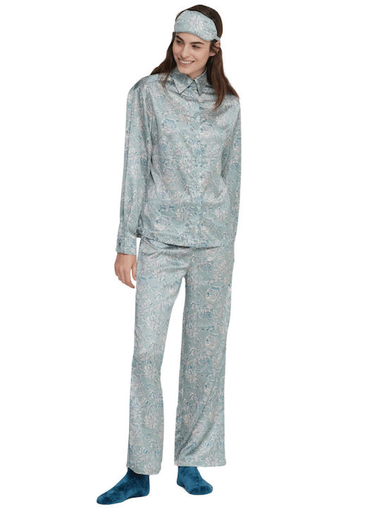 Noidinotte Winter Women's Pyjama Set Satin Veraman