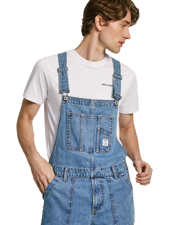 Doug Ανδρική Τζιν Σαλοπέτα με Loose Straight Εφαρμογή Denim