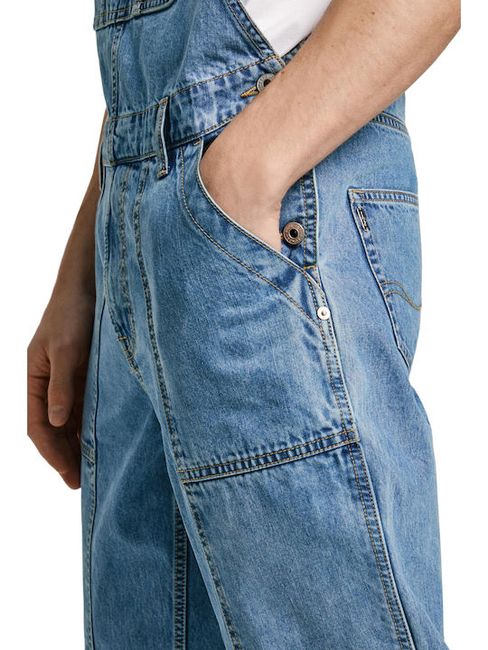 Doug Ανδρική Τζιν Σαλοπέτα με Loose Straight Εφαρμογή Denim