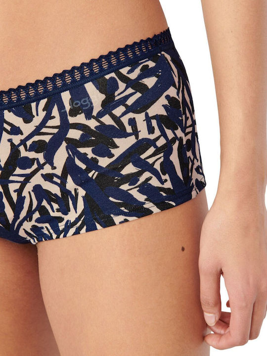 Βαμβακερά Women's Boxer 3Pack with Lace Blue
