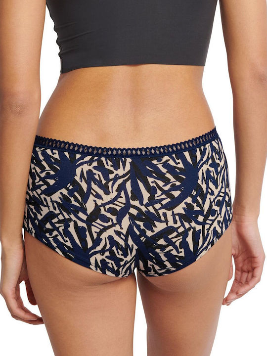Βαμβακερά Women's Boxer 3Pack with Lace Blue