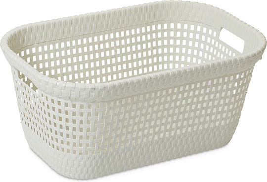 DEA home Καλάθι Αποθήκευσης Πλαστικό Λευκό 45lt