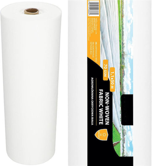 Agrotextile Film Mulching Weed Control Uv Filter 50 X 1.1 Meters 70g/m2 White R