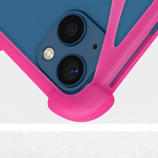 Smartphone-Hülle Bis Zu 6,7 Zoll Universal Silikon Dehnbar Rosa