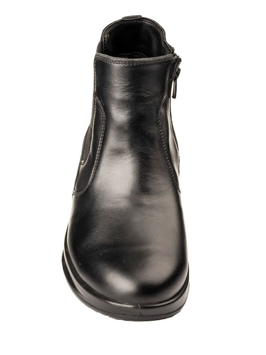 Leather Chelsea Men's Boots Black