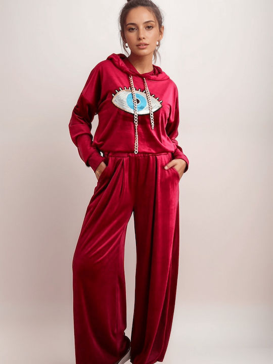 Sugar Sweatsuit Velvet Bordeaux