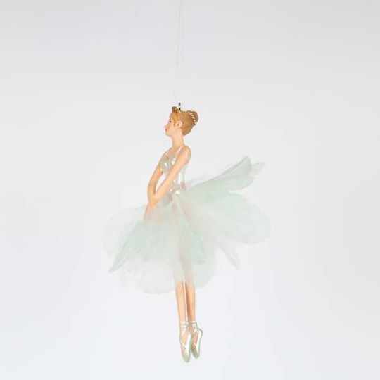 Hängendes Ballerina Ornament Kunststoff Grün