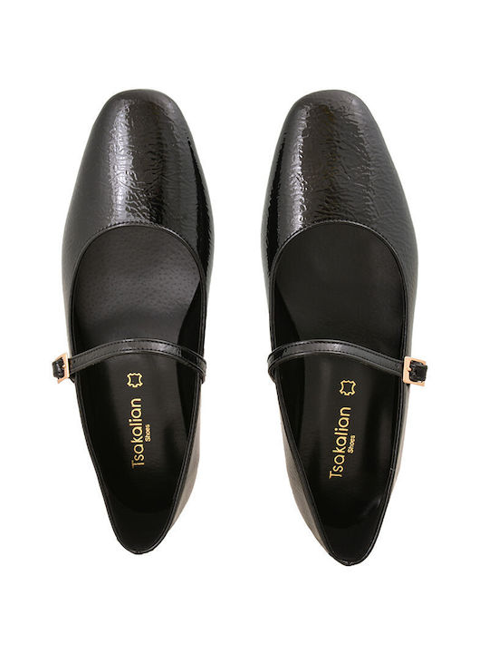 Balerini De Damă Mary Jane Burgundy
