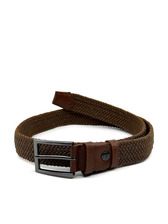 Elastic Men's Fabric Knitted Multicolour Belt