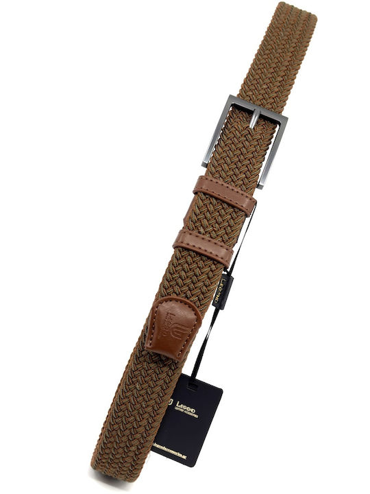 Elastic Men's Fabric Knitted Multicolour Belt