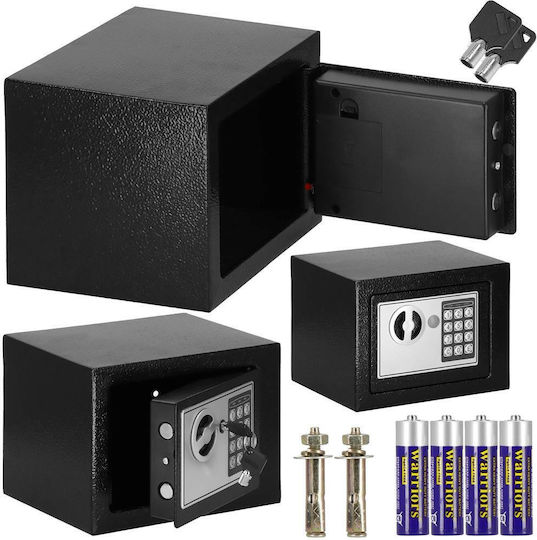 Seif cu Blocare Digitală și Cheie cu Dimensiunile L17xW23xH17cm cu Greutatea 3.2kg