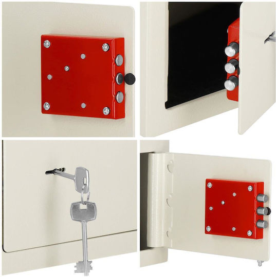 Cheie standard pentru seif 170x230x170 mm oțel bej