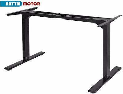 Electric Dual Motor Standing Desk Frame Adjustable Height 23.4"-49" Load Capacity 100kgs/150kgs B