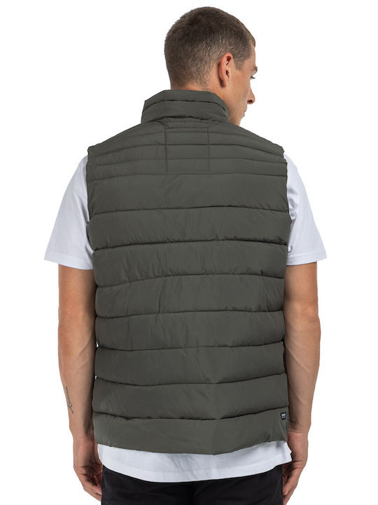 District75 Sleeveless Jacket Haki