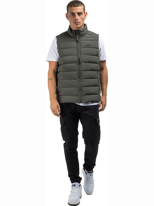 Ärmellos Jacke Khaki