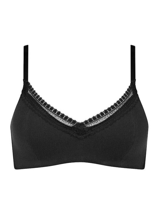 Sloggi Go Ribbed black Damen Bralette-BH