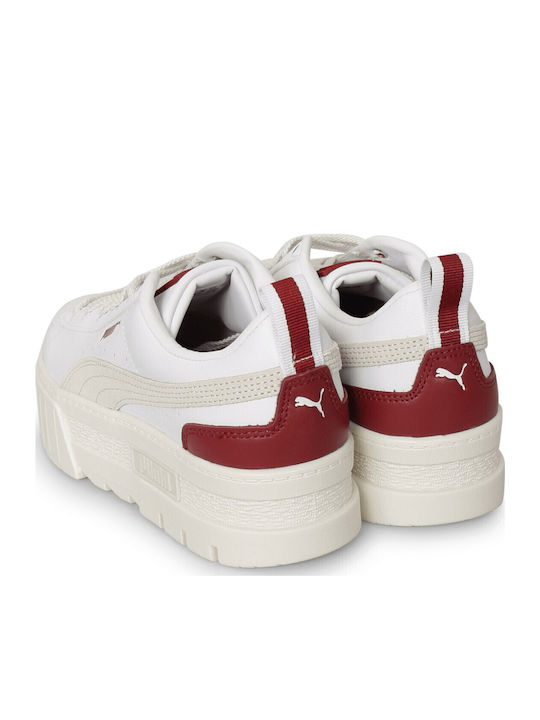 Mayze Lth Women's Flatforms Sneakers White