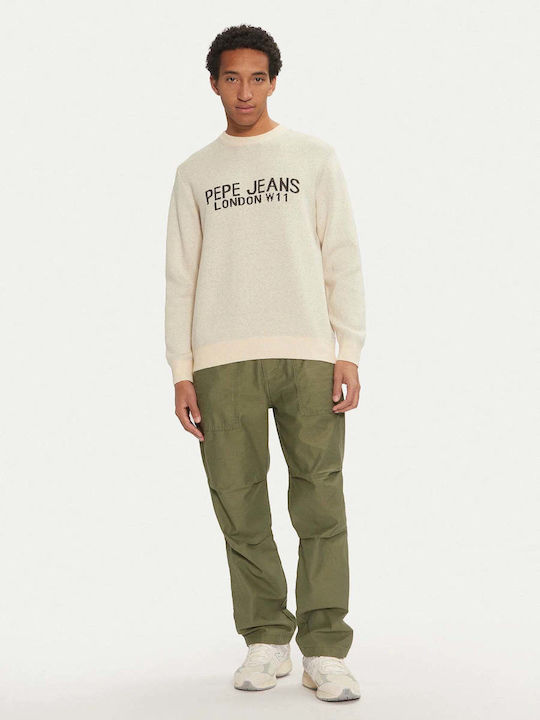 Cardin Langarm-Pullover Ecru