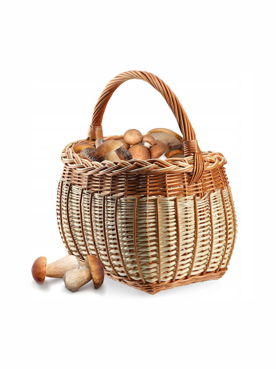 Kadax Weidenkorb Pilze Einkauf Picknick Früchte Groß Umweltfreundlich