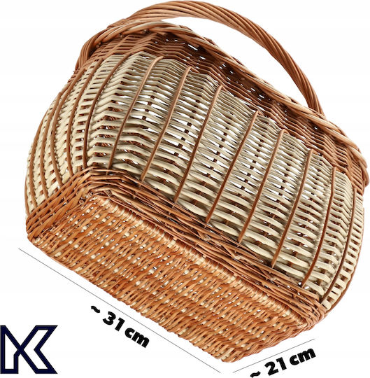 Kadax Wicker Basket Mushrooms Shopping Picnic Fruits Large Eco-friendly