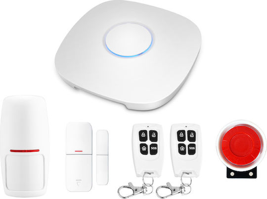 Wifi Security System Infrared Induction Windows Doors 4g Gsm App Control Two-way Intercom 99 Protection Zones Sos Sms Alert 6 Integrated Numbers Simultaneously Arm