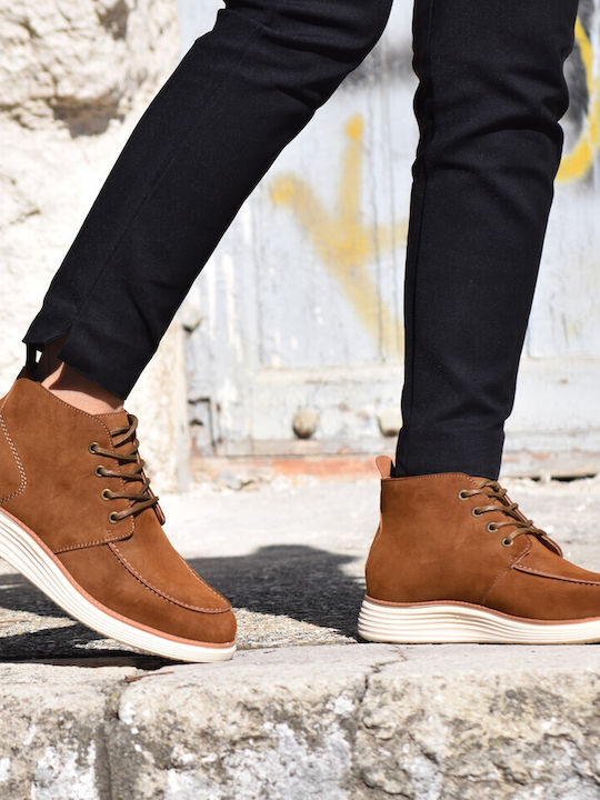 Wildleder Herrenstiefel Braun