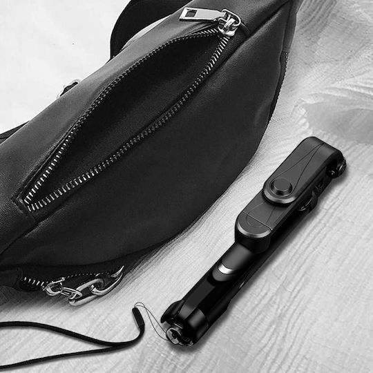 2 In 1 Bluetooth Selfie Stick Phone Tripod Retractable Remote Control Black