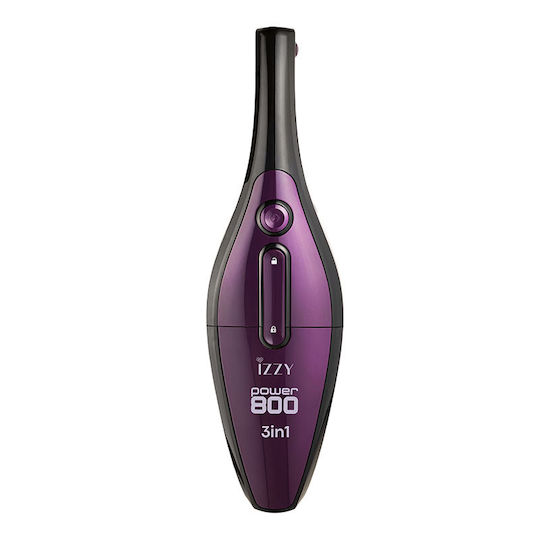 Izzy 3in1 Super Power 800 IZ-4001 Ηλεκτρική Σκούπα 2 σε 1 Stick & Χειρός 800W Μωβ