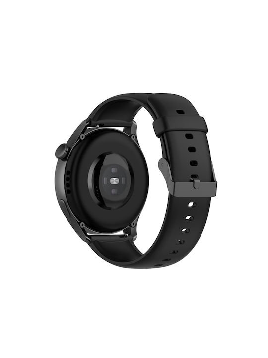 Huawei Watch 4 Watch 4 Pro Μονόχρωμο Λουράκι Ρολογιού Μαύρη Πόρπη Ανοξείδωτο Ατσάλι Σιλικόνη Μαύρο Huawei Watch 4 Watch 4 Pro Μονόχρωμο Λουράκι Ρολογιού Μαύρη Πόρπη Ανοξείδωτο Ατσάλι Σιλικόνη Μαύρο
