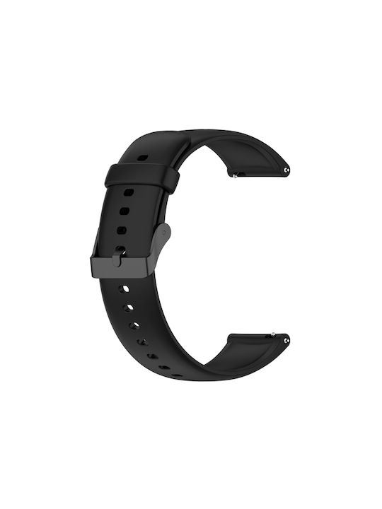 Huawei Watch 4 Watch 4 Pro Μονόχρωμο Λουράκι Ρολογιού Μαύρη Πόρπη Ανοξείδωτο Ατσάλι Σιλικόνη Μαύρο