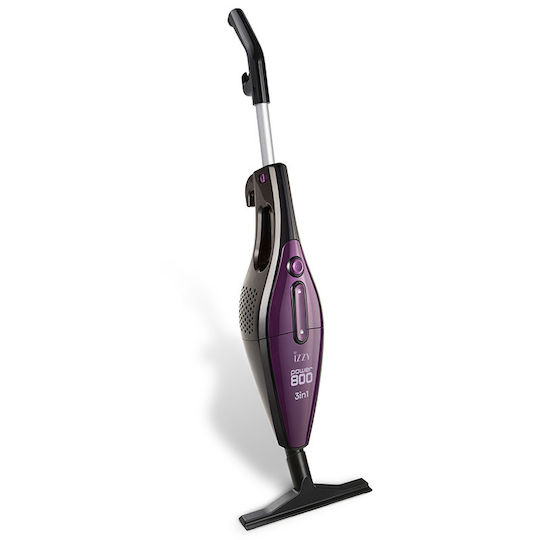Izzy 3in1 Super Power 800 IZ-4001 Ηλεκτρική Σκούπα 2 σε 1 Stick & Χειρός 800W Μωβ