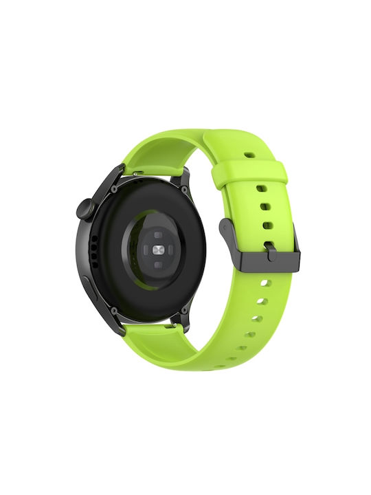 Huawei Watch 4 Watch 4 Pro Monochrome Watch Strap Black Buckle Stainless Steel Monochrome Silicone Lime Green Huawei Watch 4 Watch 4 Pro Monochrome Watch Strap Black Buckle Stainless Steel Monochrome Silicone Lime Green