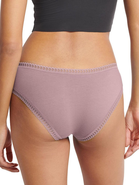 H Hipster Βαμβακερά Women's Boxer 3Pack with Lace Mocha