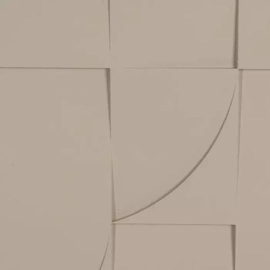 Διακοσμητικός Πίνακας Ανάγλυφος Μπεζ 80x3,5x80 Εκ