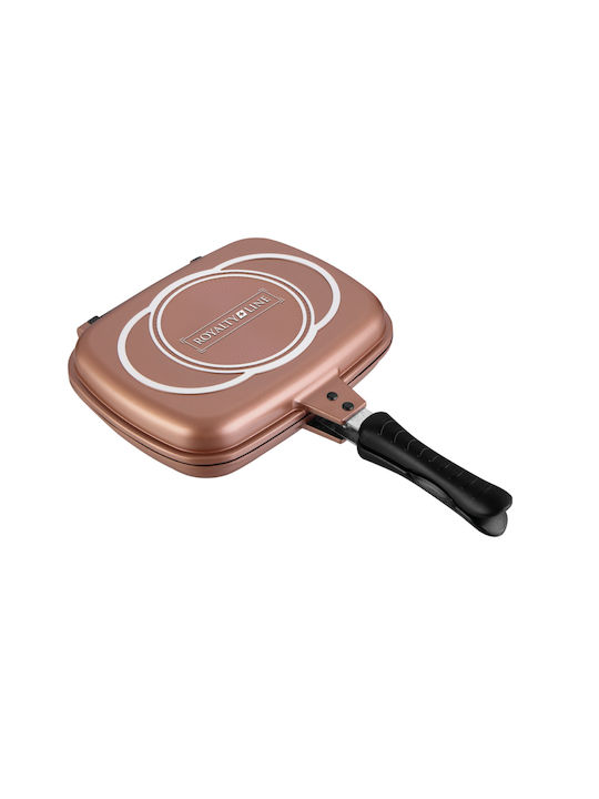 Royalty Line Double Pan made of Aluminum with Stone Coating Copper 34cm