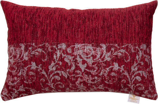 Viopros Throw Pillow Burgundy 32x52cm Viopros Throw Pillow Burgundy 32x52cm
