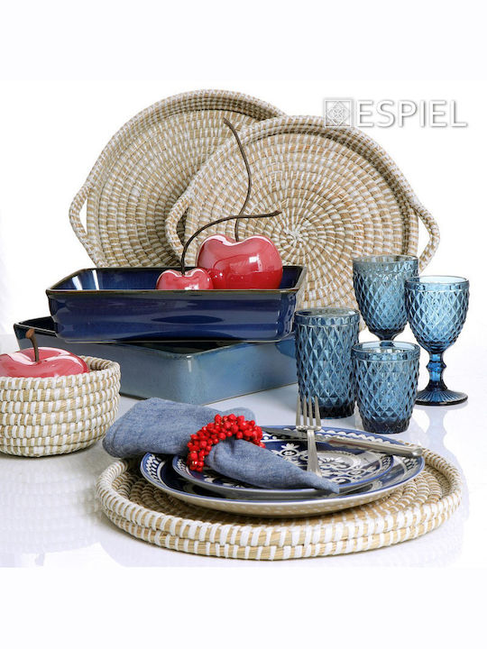Espiel Διακοσμητικός Δίσκος Korbweide Rund 35x35x4cm 2Stück