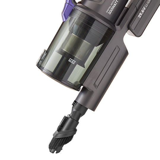 Izzy IZ-4008 Επαναφορτιζόμενη Σκούπα 2 σε 1 Stick & Χειρός 29.6V Μωβ