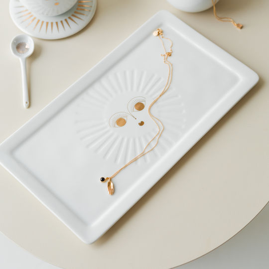 Raeder Christmas Platter Porcelain White L25.5xW14cm.