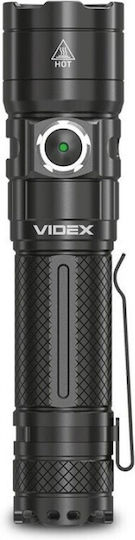 Videx Rechargeable Flashlight LED Waterproof IP68 with Maximum Brightness 4000lm