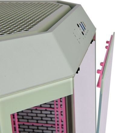 Thermaltake The Tower 300 Gaming Mikro-Turm Computergehäuse mit Seitenfenster und RGB-Beleuchtung Matcha Plum