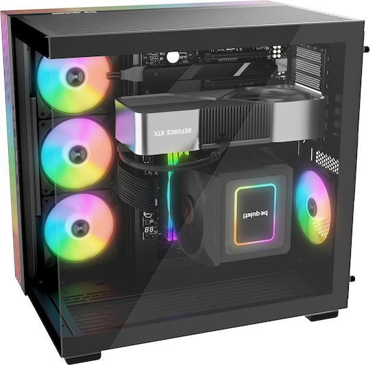 Be Quiet Light Base 600 LX Gaming Midi Tower Κουτί Υπολογιστή με Πλαϊνό Παράθυρο και RGB Φωτισμό Μαύρο
