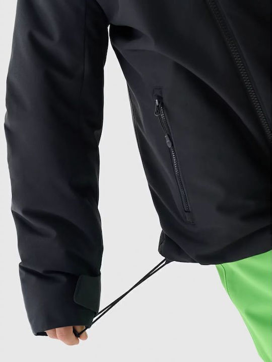 Kinder Sportjacke mit Kapuze Schwarz