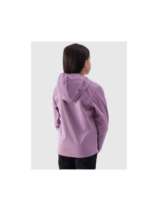 4F Kids Sports Jacket with Hood Pink