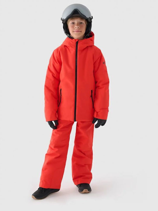 Kids' Sports Jacket with Hood Red
