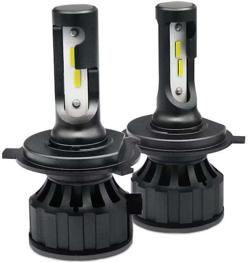 Set de 2 becuri LED H4 Canbus 120W fără erori 12000lm lumină albă rece