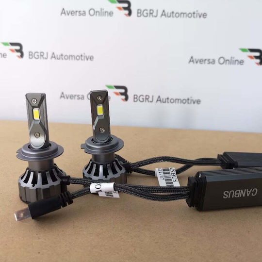 Set de 2 becuri LED H7 Canbus 120w 6000lm IP68 Fără Erori Lumină Albă
