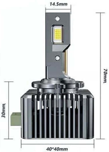 Set de 2 becuri LED D3s Bgr10 Canbus LED Xenon Conversie 6500k 10000lm