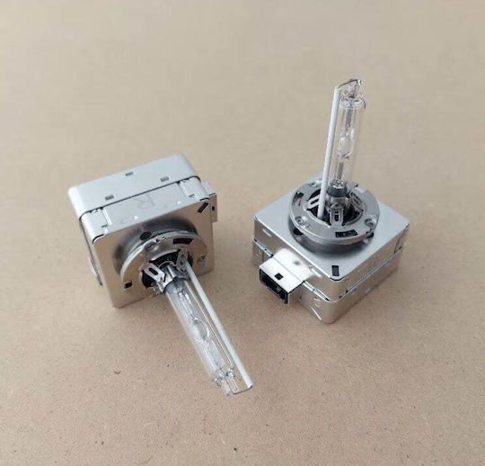 Set de 2 becuri Xenon D1s 35w 6000k 3200lm Lumină alb-gălbuie