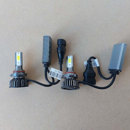 Set de 2 becuri LED HB4 9006 100W COB 12000lm 6000K Lumină Alb Rece